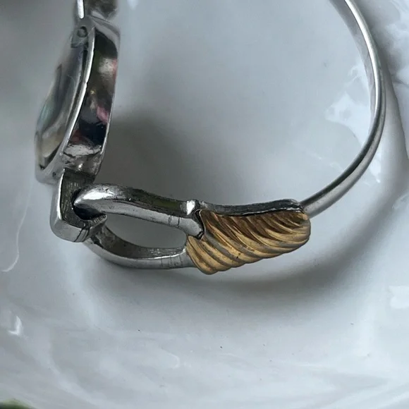 Vintage Abalone Pearl Jewelry Set~Earrings, Necklace, Bracelet - Picture 13 of 16